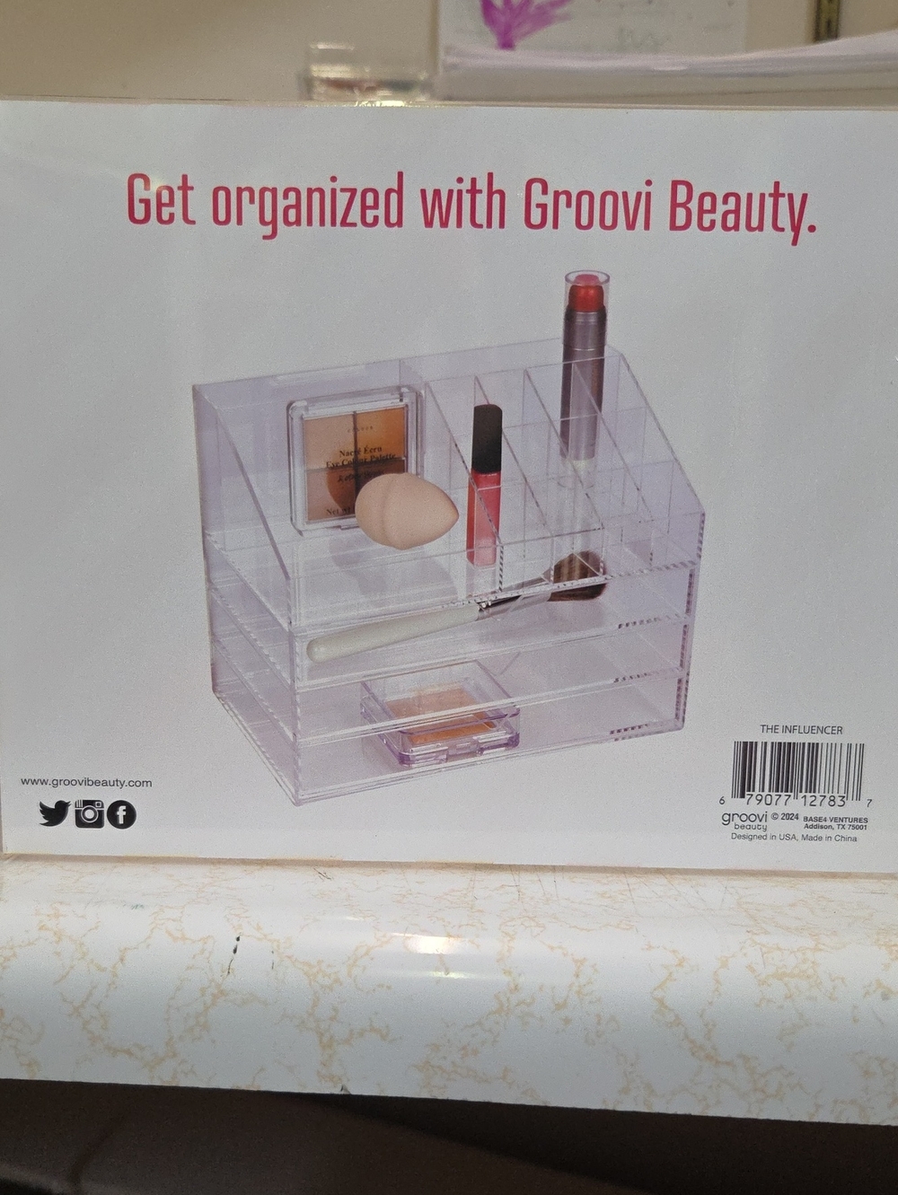 Clear Acrylic Makeup Organizer - Transparent Storage